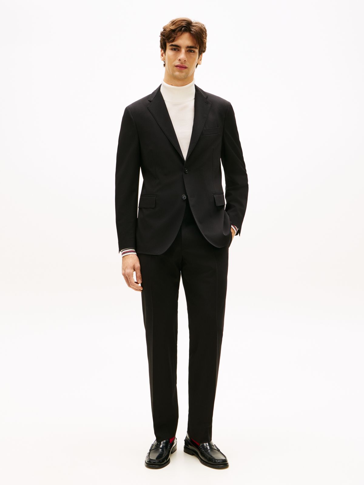 Technical Twill Regular Fit Blazer — Black
