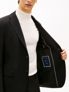 Technical Twill Regular Fit Blazer — Black 4