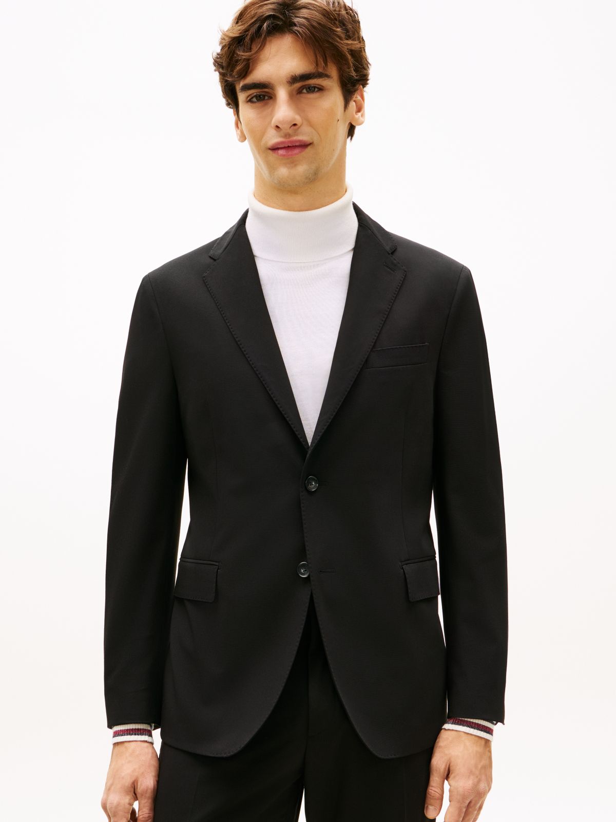 Technical Twill Regular Fit Blazer — Black
