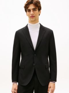 Technical Twill Regular Fit Blazer — Black 1