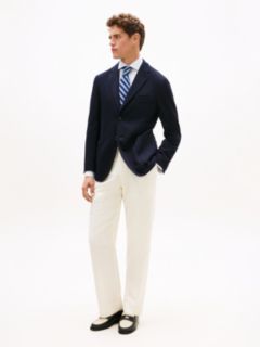Double-Faced Jersey Regular Fit Blazer — Blue 3