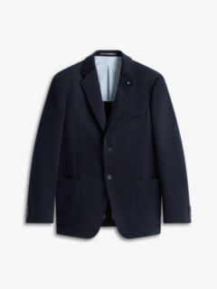 Double-Faced Jersey Regular Fit Blazer — Blue 5