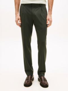 Technical Twill Trousers With Wool — Green 2