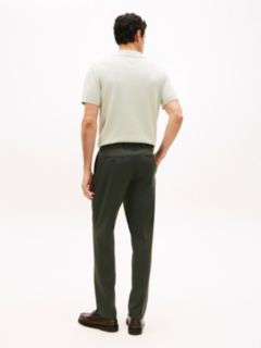 Technical Twill Trousers With Wool — Green 4
