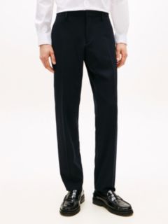 Technical Twill Trousers With Wool — Blue 2