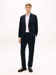 Technical Twill Trousers With Wool — Blue 1