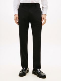 Technical Twill Trousers With Wool — Black 2