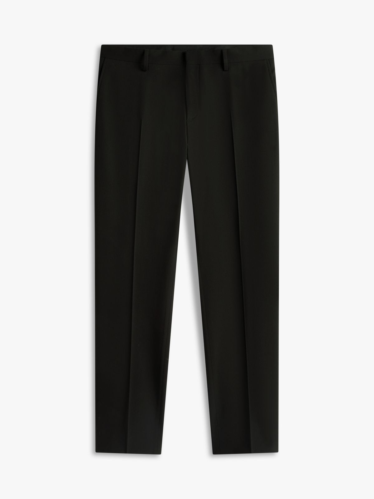 Technical Twill Trousers With Wool — Black