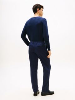 Jersey Pressed Crease Trousers — Blue 4