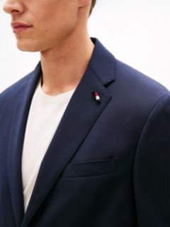Regular Fit Wool Blend Suit — Blue 4