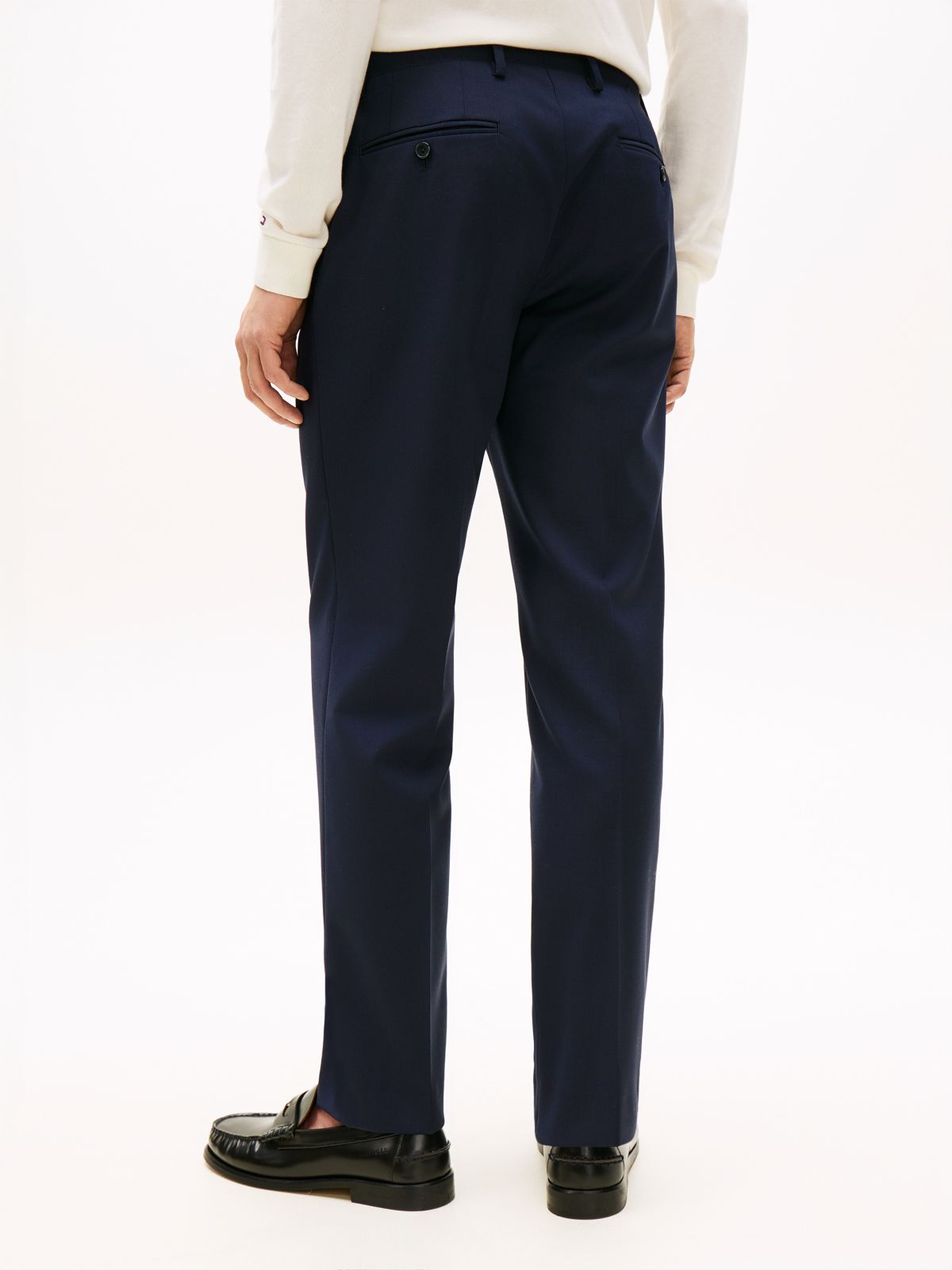 Regular Fit Wool Blend Suit — Blue