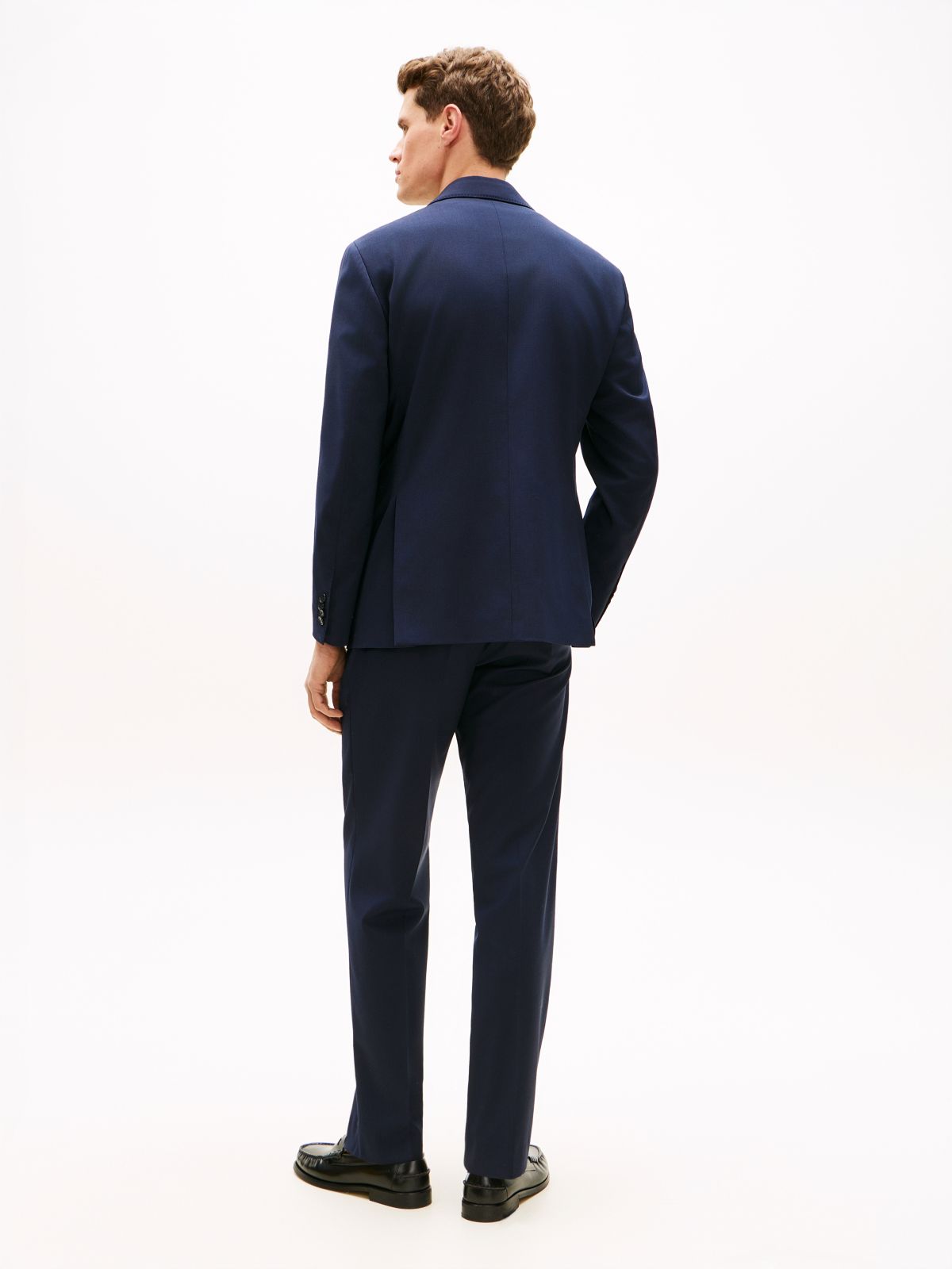 Regular Fit Wool Blend Suit — Blue