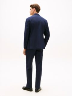 Regular Fit Wool Blend Suit — Blue 6