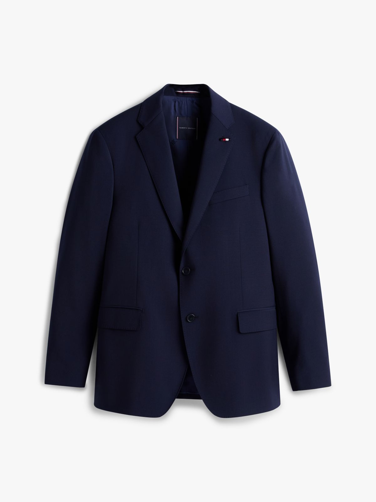 Regular Fit Wool Blend Suit — Blue