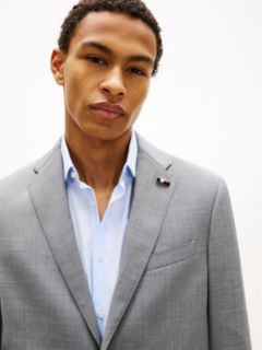 Regular Fit Wool Blend Suit — Grey 4