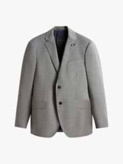 Regular Fit Wool Blend Suit — Grey 7