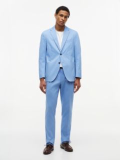 Regular Fit Gabardine Single Breasted Blazer — Blue 2