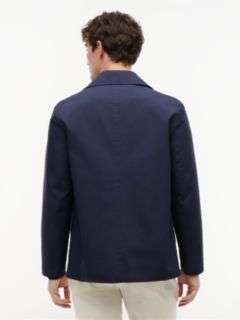 Tech Regular Fit Double Faced Coat — Blue 4