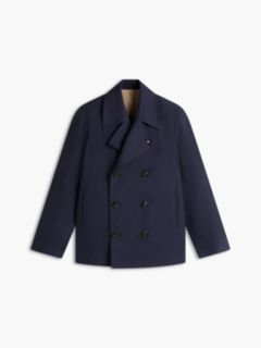 Tech Regular Fit Double Faced Coat — Blue 5