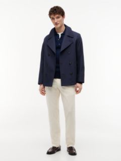 Tech Regular Fit Double Faced Coat — Blue 1