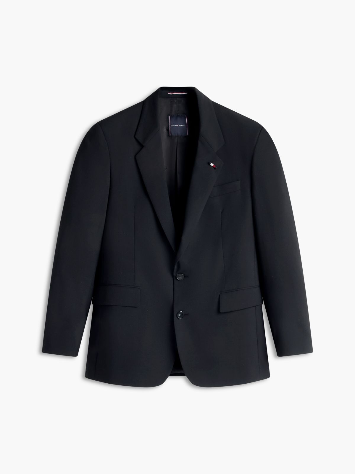 Tech Regular Fit Wool Blend Blazer — Black