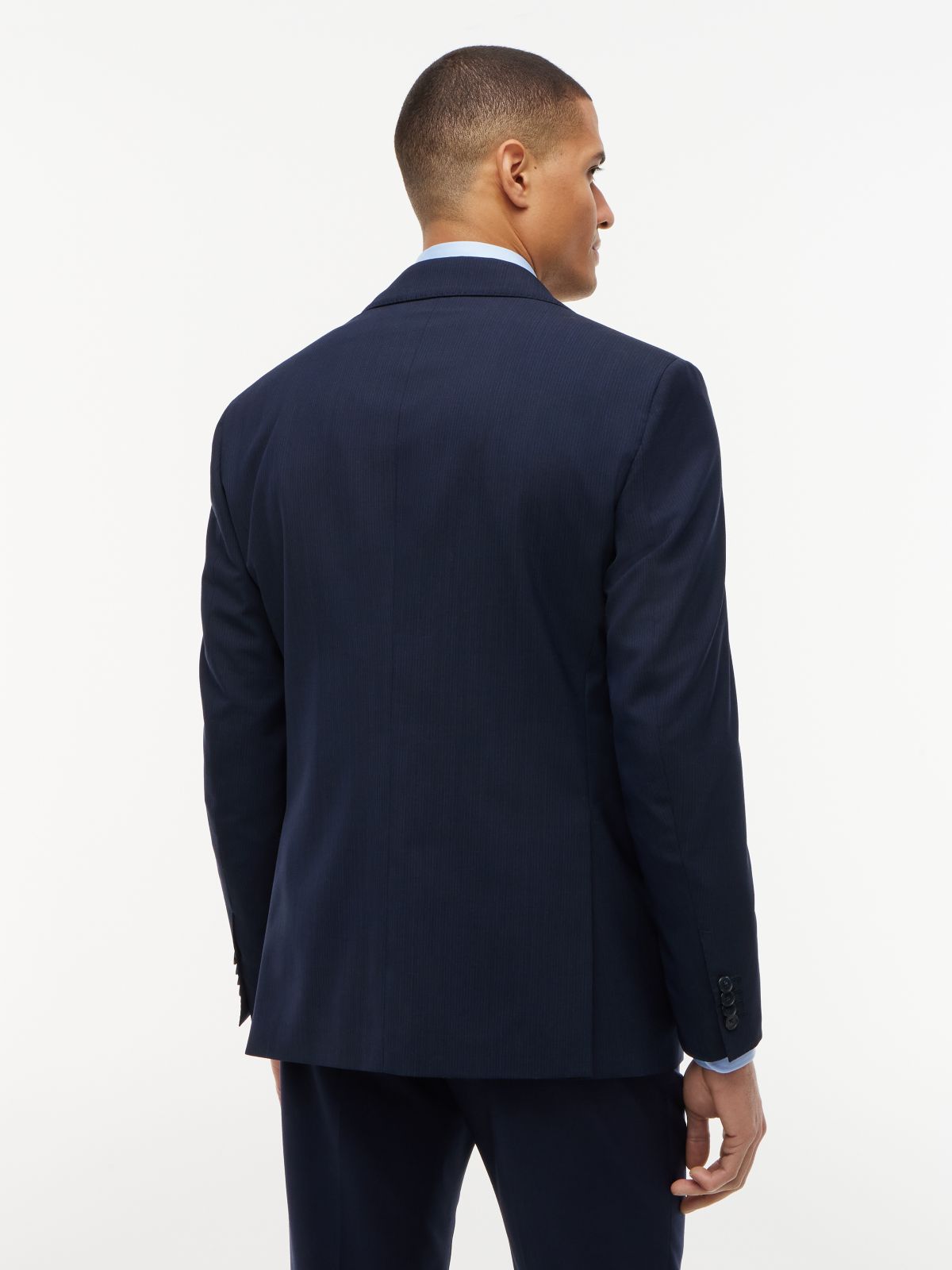 Tech Regular Fit Wool Blend Blazer — Blue