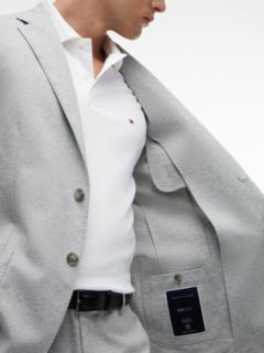 TH Flex Regular Fit Jersey Single Breasted Blazer — Grey 3