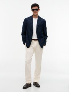 TH Flex Pinstripe Regular Fit Seersucker Blazer — Blue 2