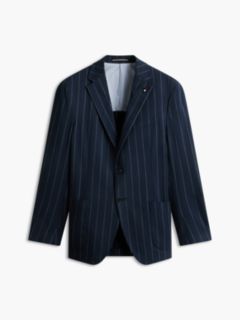 TH Flex Pinstripe Regular Fit Seersucker Blazer — Blue 6