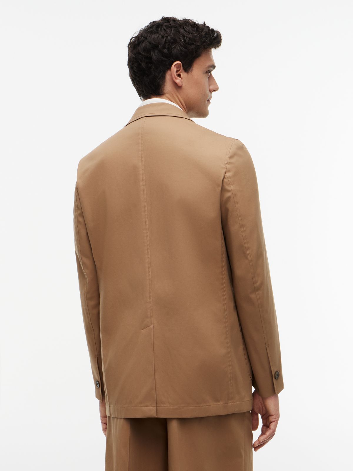 TH Flex Regular Fit Single Breasted Blazer — Brown