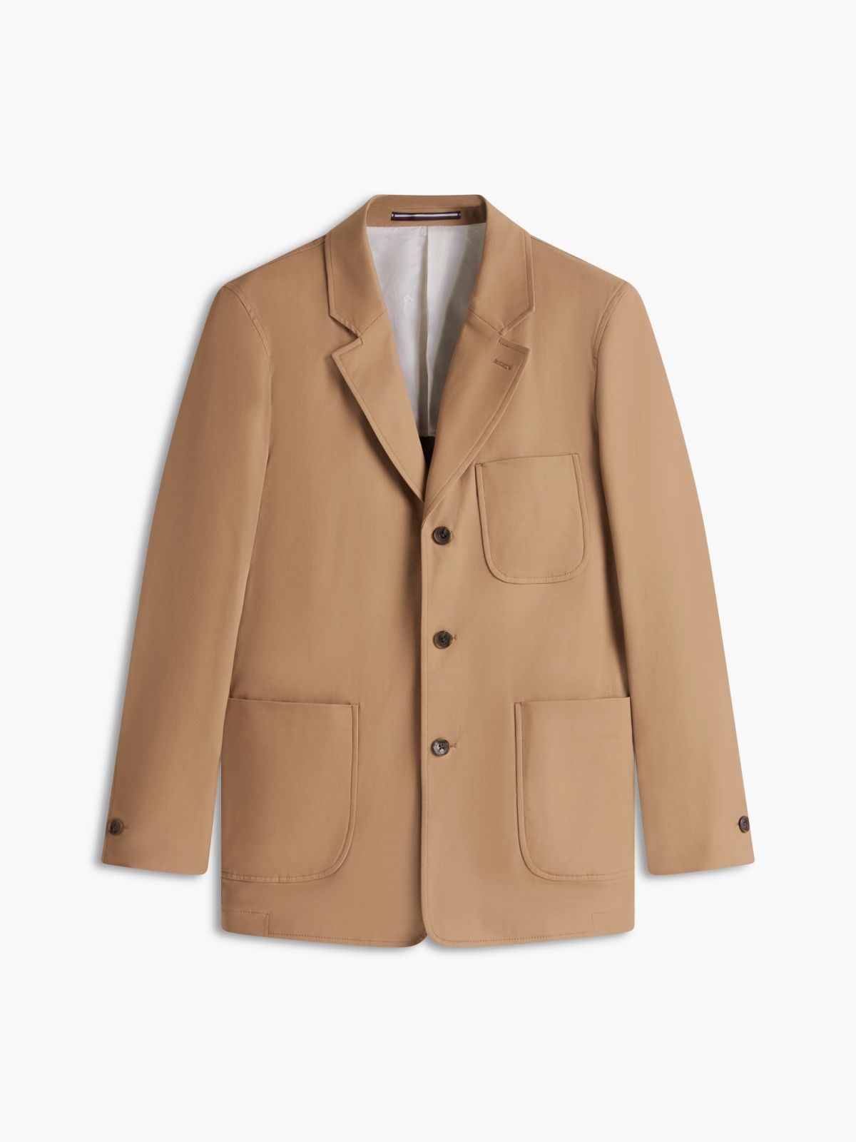 TH Flex Regular Fit Single Breasted Blazer — Brown