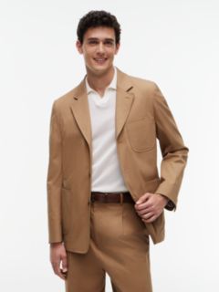 TH Flex Regular Fit Single Breasted Blazer — Brown 1