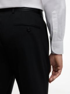 Tech Pressed Crease Wool Blend Trousers — Black 3
