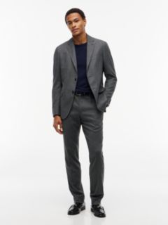 Tech Houndstooth Single Breasted Blazer — Grey 2