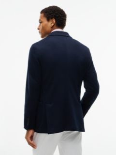 Jersey Pique Single Breasted Blazer — Blue 6