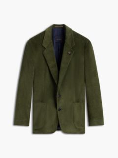Corduroy Regular Fit Single Breasted Blazer — Green 6