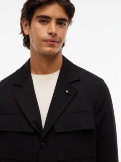 Tech Twill Single Breasted Coat — Black 5