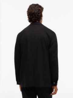 Tech Twill Single Breasted Coat — Black 6