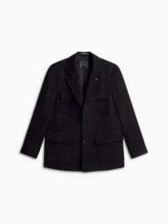 Tech Twill Single Breasted Coat — Black 7
