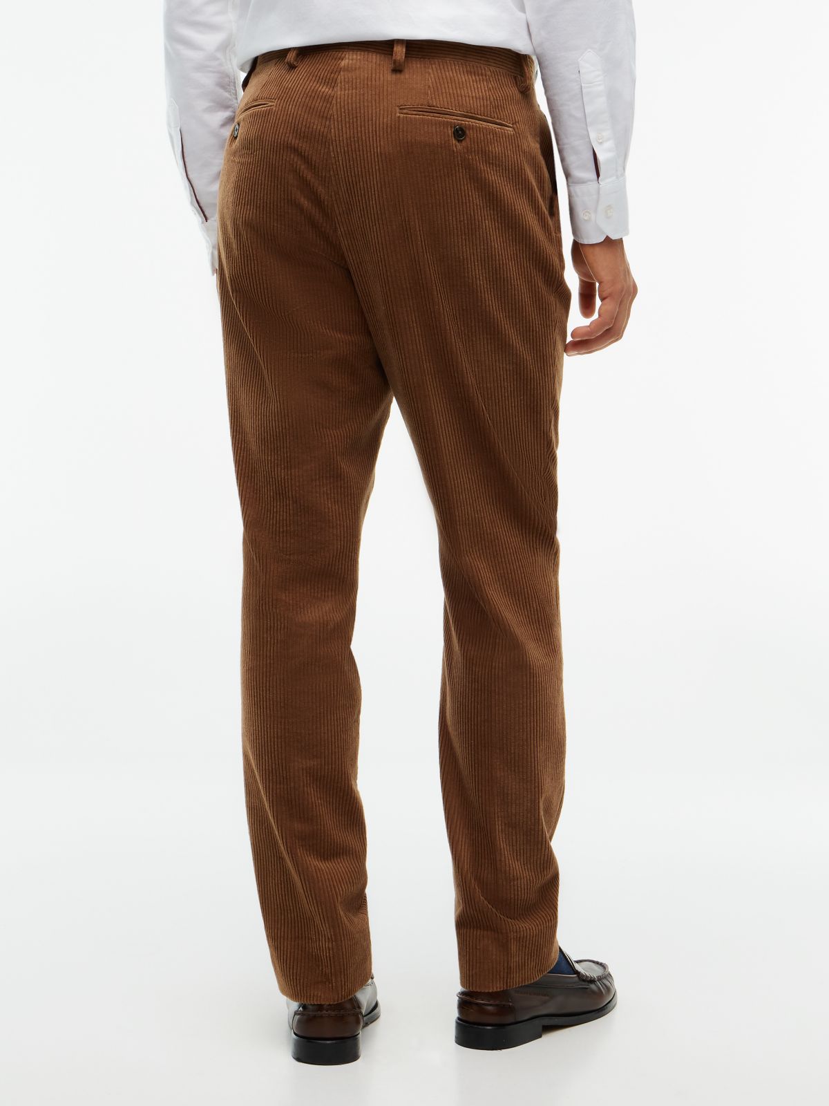 Corduroy Regular Trousers — Beige