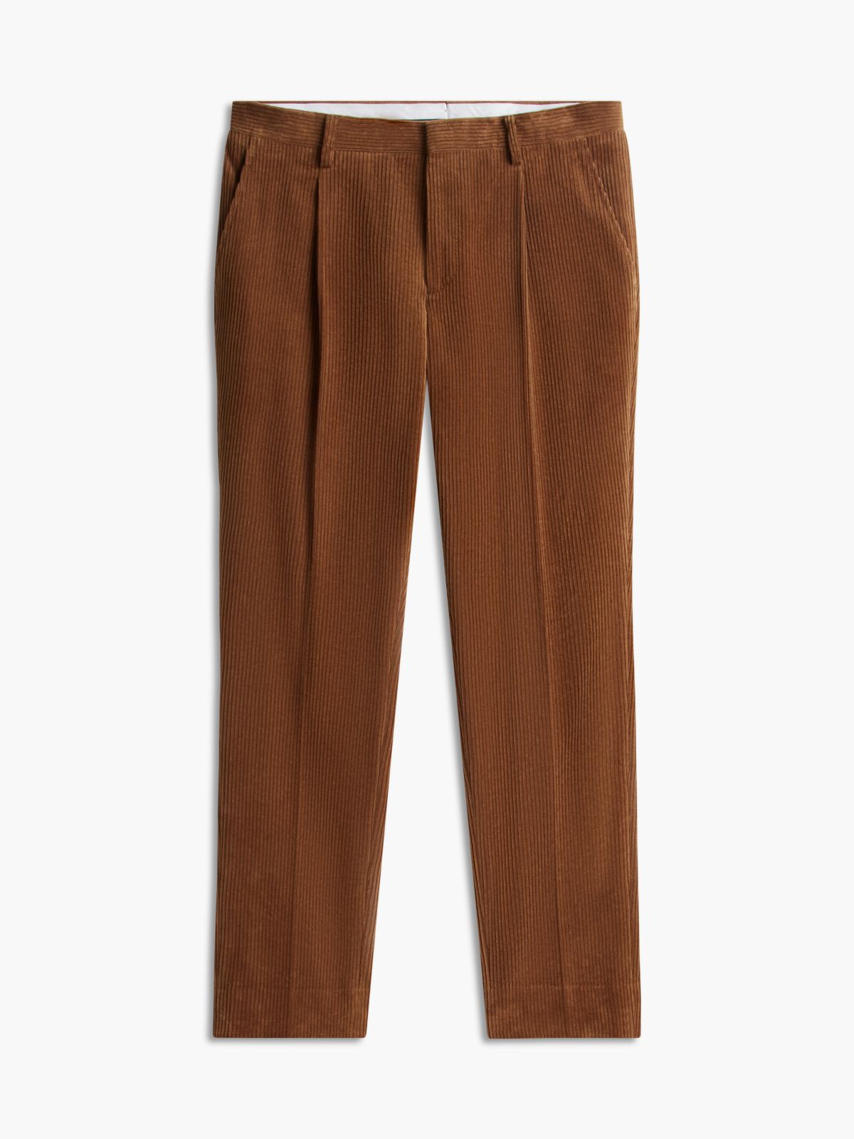 Corduroy Regular Trousers — Beige