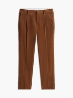 Corduroy Regular Trousers — Beige 5