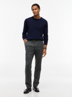Tech Houndstooth Trousers With Wool — Grey 2