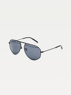 MonoBridge Aviator Sunglasses BLACK Tommy Hilfiger