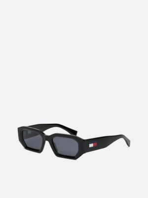 lunettes de soleil octogonales noir pour unisexe tommy hilfiger