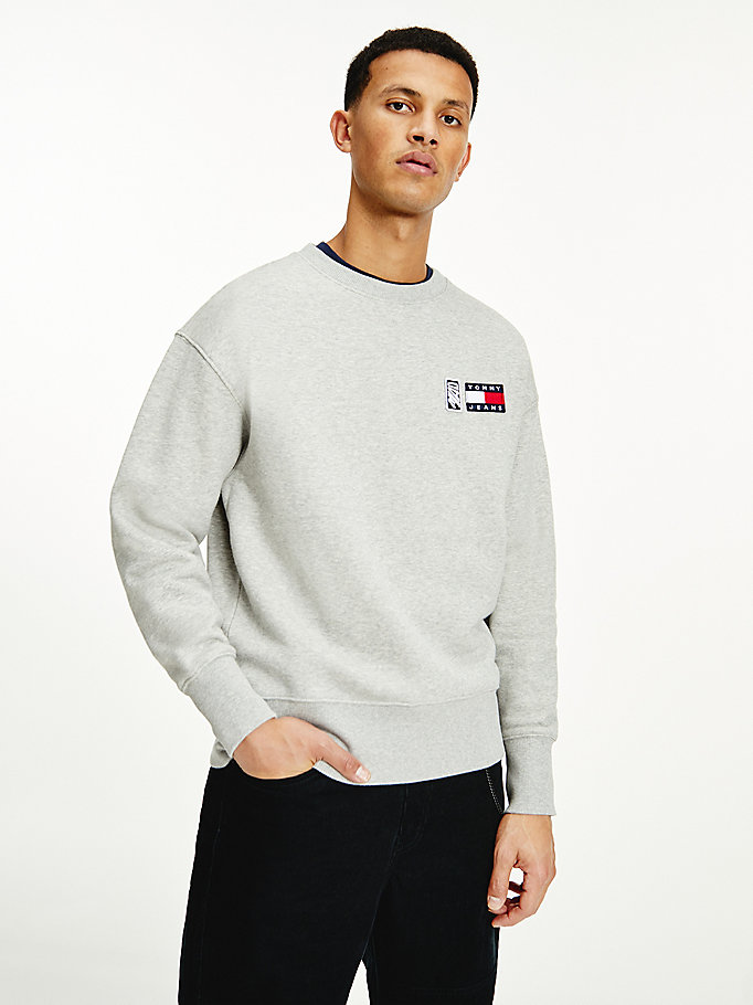 Tommy Jeans X MAD Fleece Sweatshirt | GREY | Tommy Hilfiger