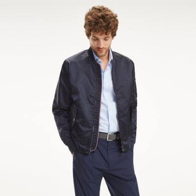 tommy hilfiger satin bomber jacket