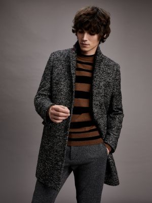 tommy hilfiger slim fit wool coat