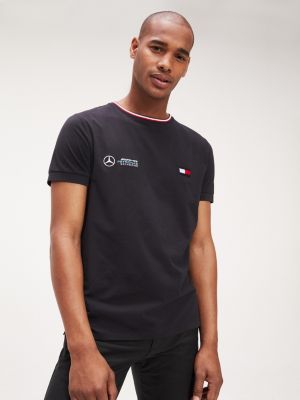 black tommy t shirt