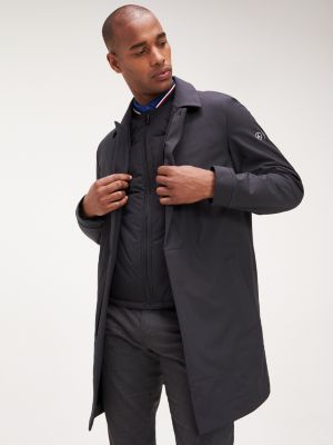 tommy hilfiger coat mens black